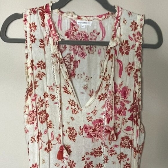 Anthropologie Poupette St Barth Clara Mini Dress | Yellow Floral | Size M - Picture 6 of 15